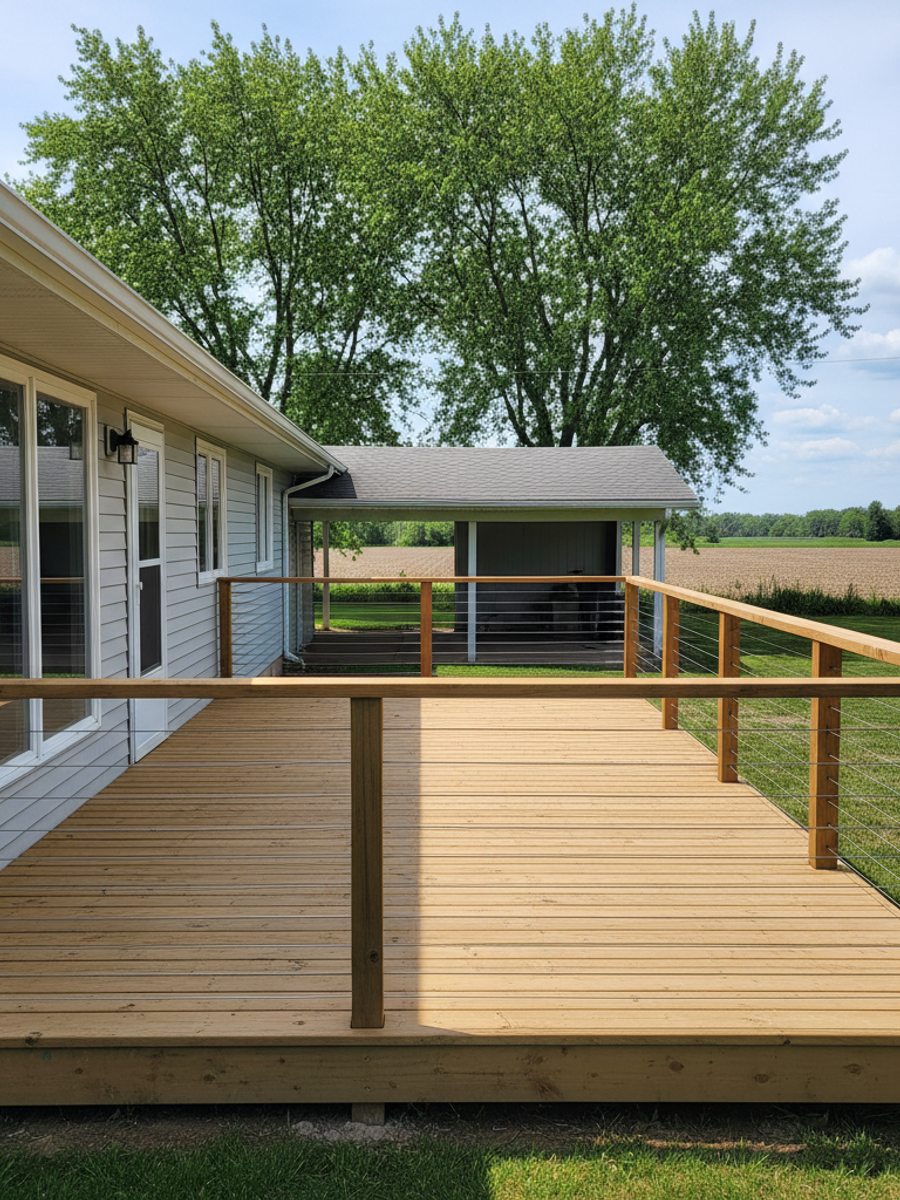 Deck Railing Installation & Repair completed by Omega Deck Company in Brookfield, WI