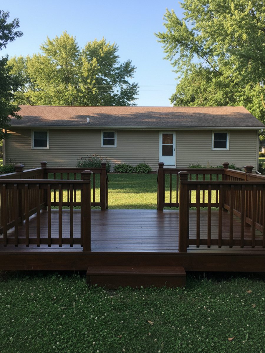Deck Resurfacing completed by Omega Deck Company in New Berlin, WI
