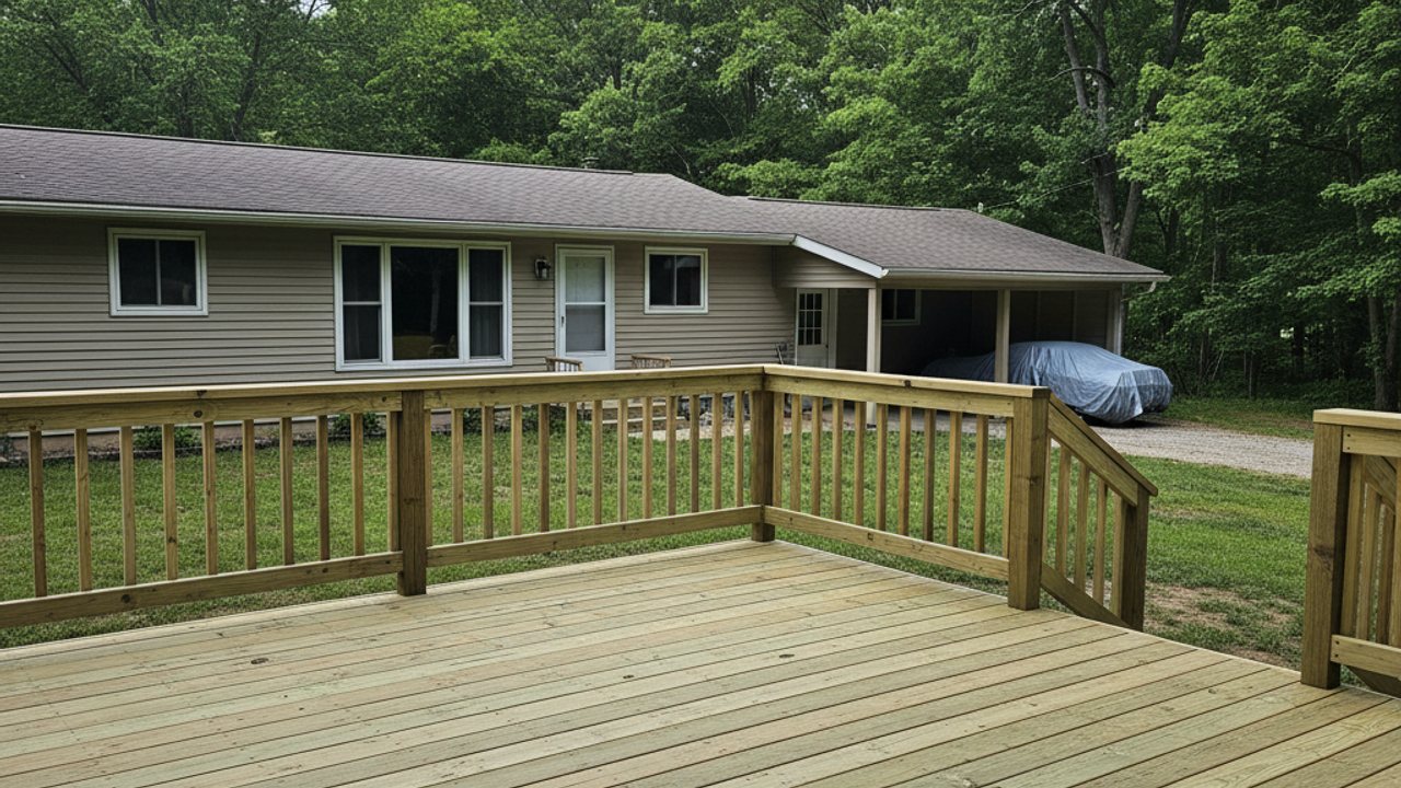 Deck Demolition & Removal completed by Omega Deck Company in Franklin, WI