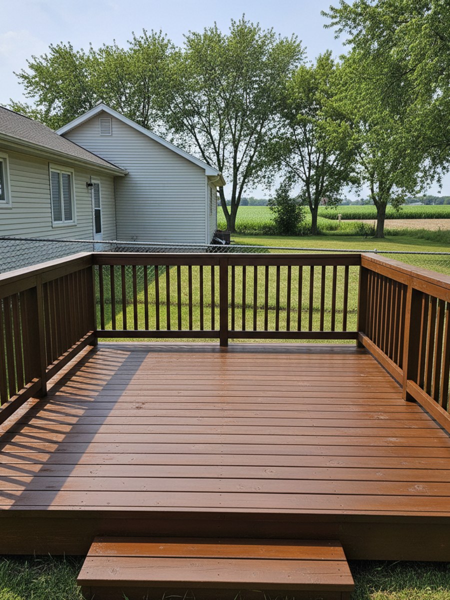 Composite Decking Installation completed by Omega Deck Company in Waukesha, WI